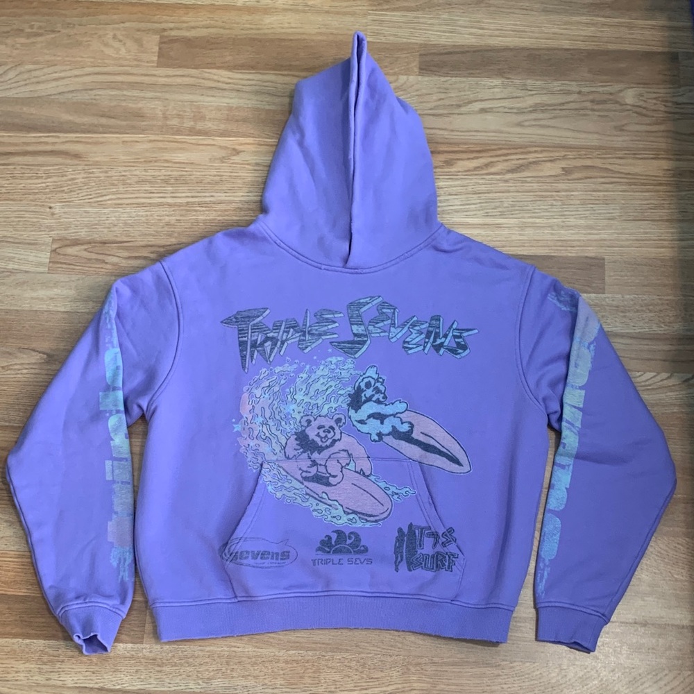 Triple 7 Purple Graphic Hoodie